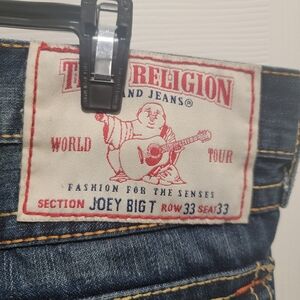 True Religion Joey Big T Flare Jeans, Men's Size 33x33